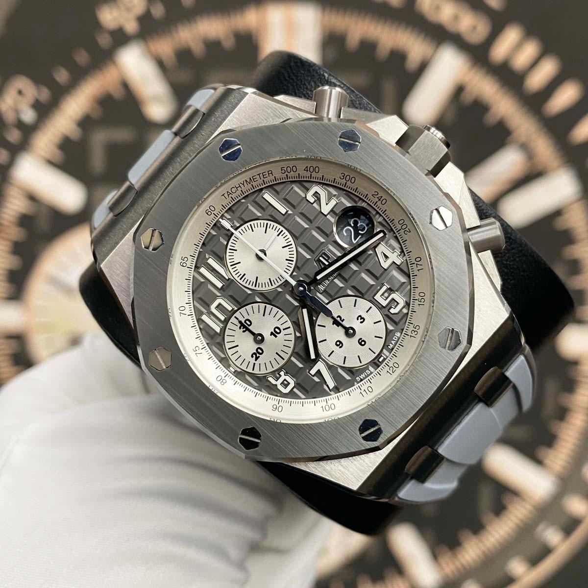 Audemars Piguet Ghost Royal Oak Offshore Chronograph 42mm 26470IO Slate Grey Dial Pre-Owned - Gotham Trading