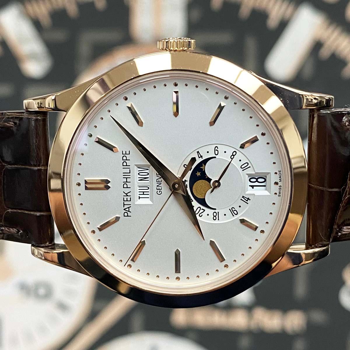 Patek Philippe Annual Calendar Complication 38mm 5396R Silver Dial - Gotham Trading