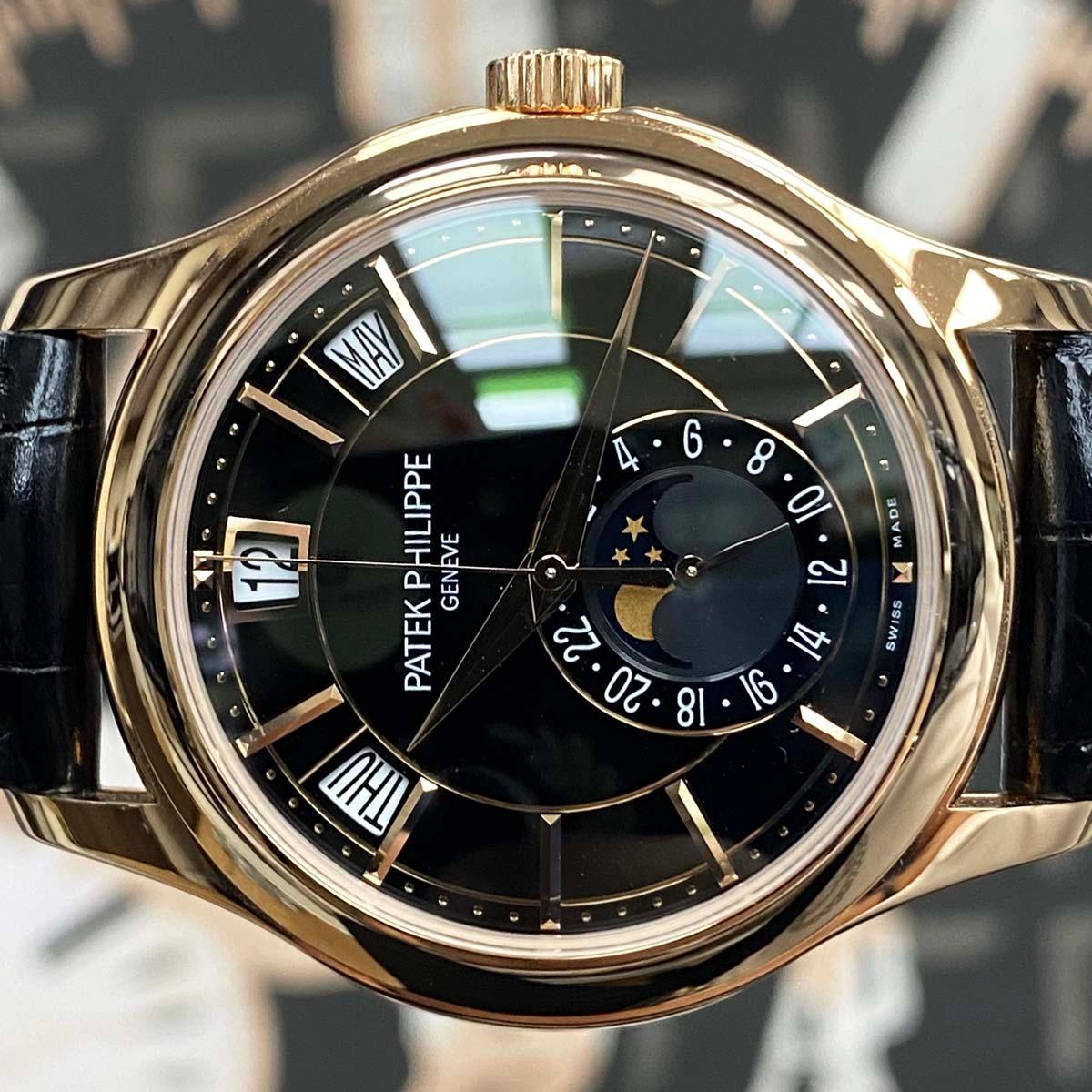 Patek Philippe Annual Calendar Complication 40mm 5205R Black Dial - Gotham Trading