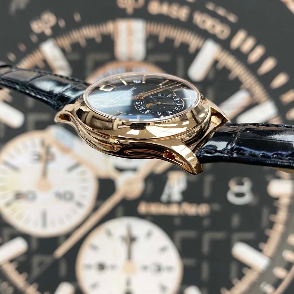 Patek Philippe Annual Calendar Complication 40mm 5205R Black Dial - Gotham Trading
