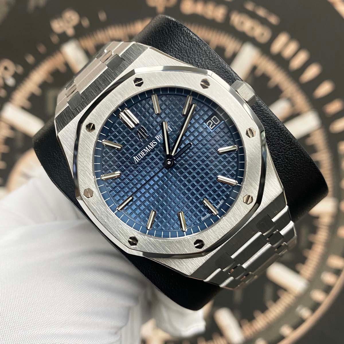 Audemars Piguet Royal Oak 41mm 15500ST.OO.1220ST.01 Blue Dial Pre-Owned - Gotham Trading