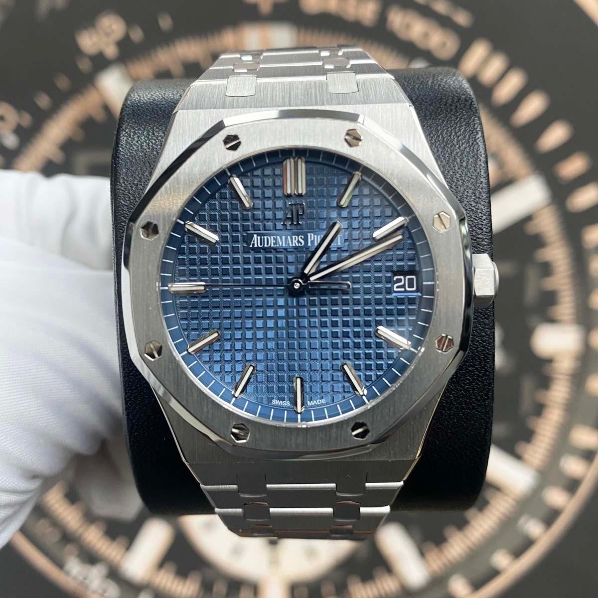 Audemars Piguet Royal Oak 41mm 15500ST.OO.1220ST.01 Blue Dial Pre-Owned - Gotham Trading