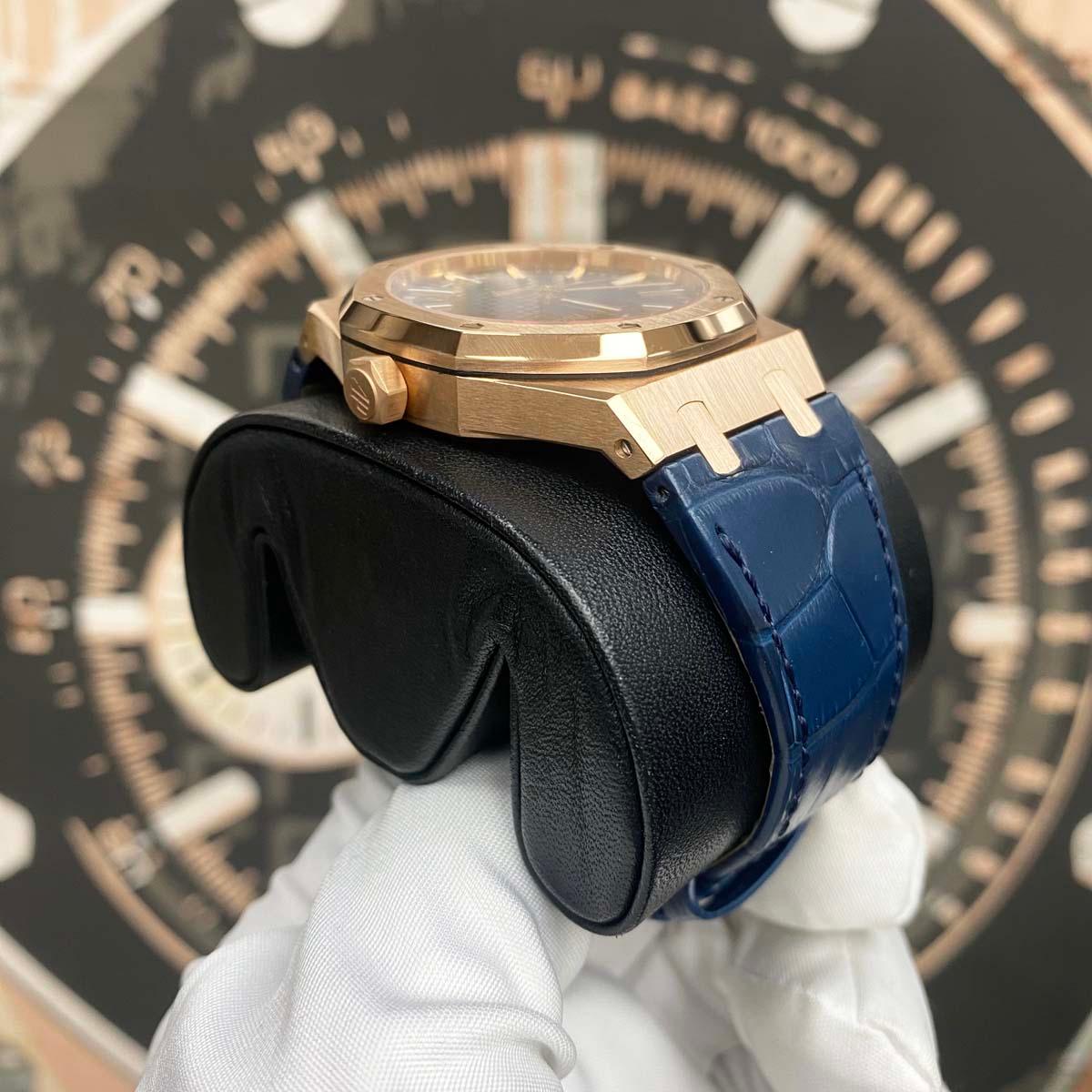 Audemars Piguet Royal Oak Self Winding 41mm 15510OR.OO.D315CR.02 Blue Dial Pre-Owned - Gotham Trading