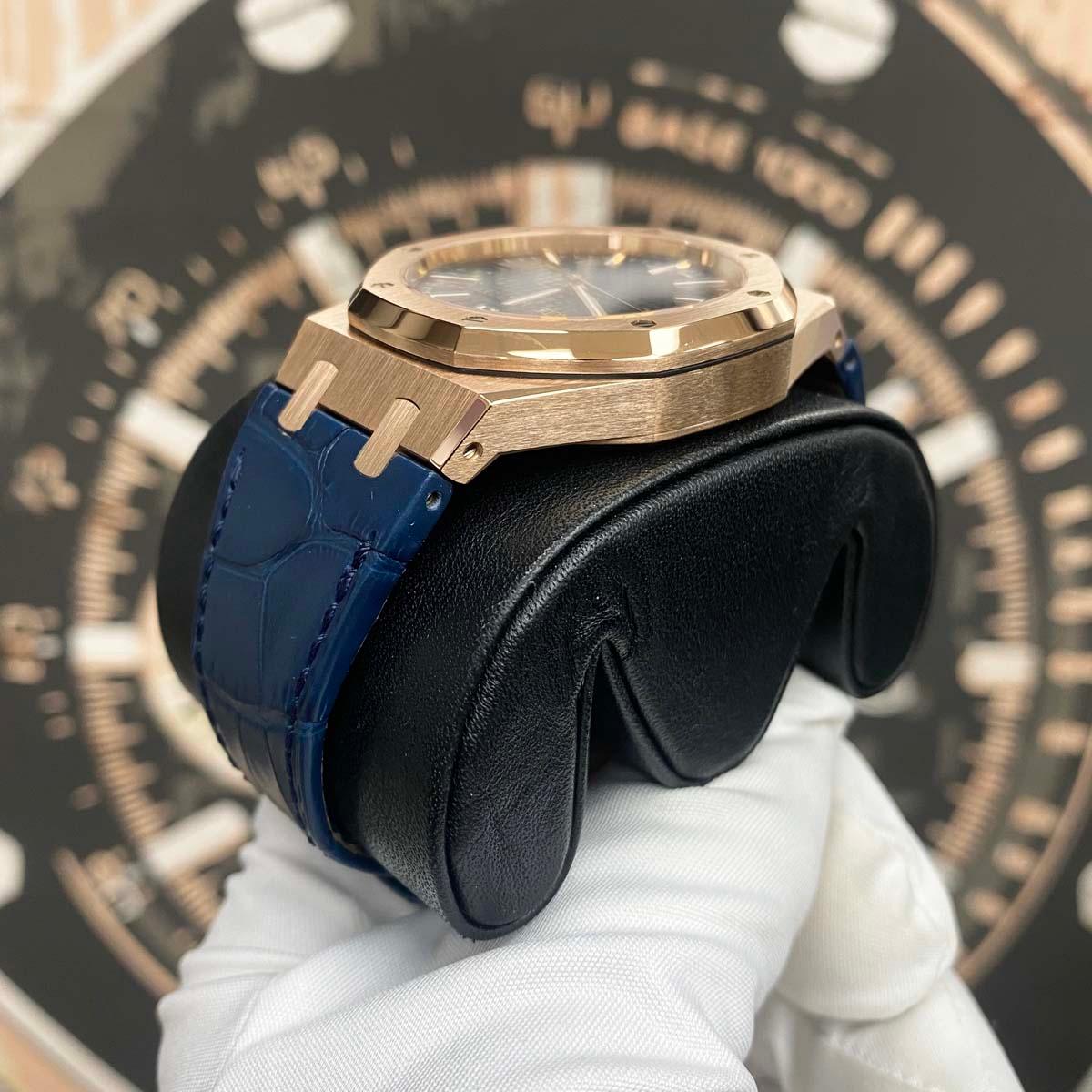 Audemars Piguet Royal Oak Self Winding 41mm 15510OR.OO.D315CR.02 Blue Dial Pre-Owned - Gotham Trading