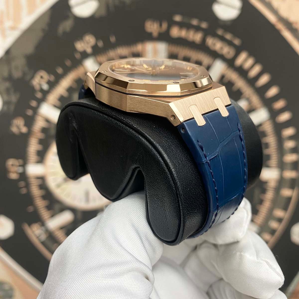 Audemars Piguet Royal Oak Self Winding 41mm 15510OR.OO.D315CR.02 Blue Dial Pre-Owned - Gotham Trading