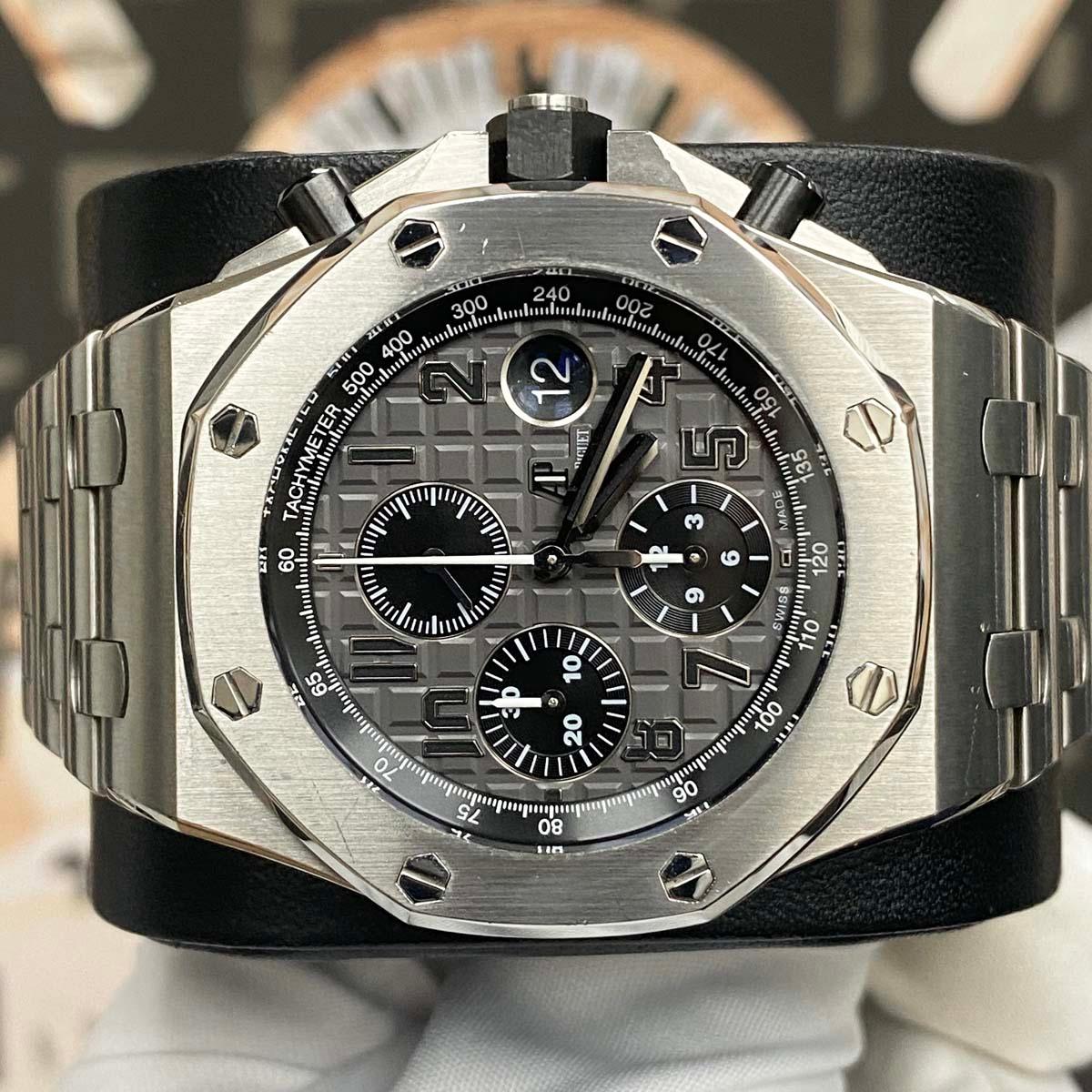 Audemars Piguet Royal Oak Offshore Chronograph On Steel Bracelet 42mm 26470ST Grey Dial Pre-Owned - Gotham Trading