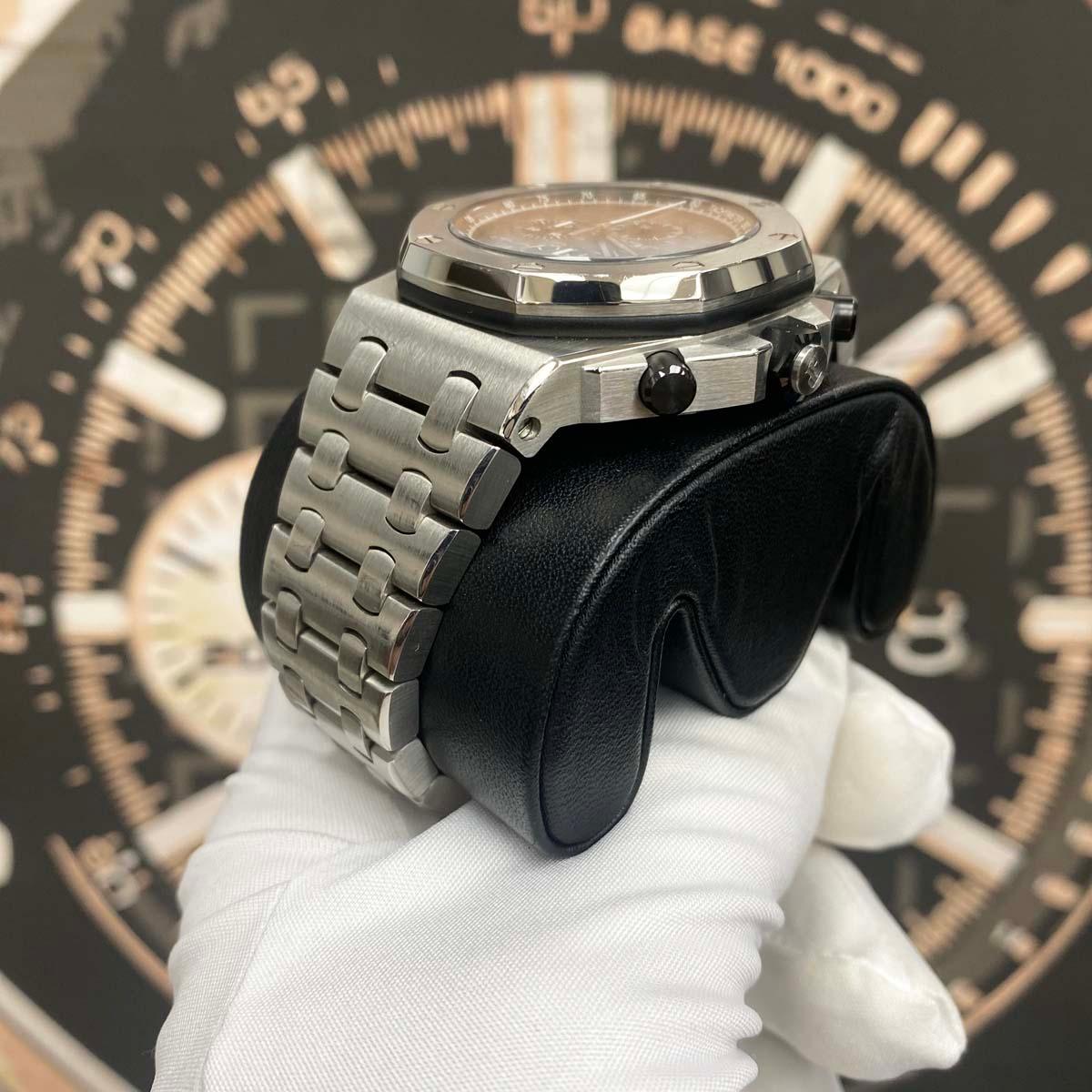Audemars Piguet Royal Oak Offshore Chronograph On Steel Bracelet 42mm 26470ST Grey Dial Pre-Owned - Gotham Trading