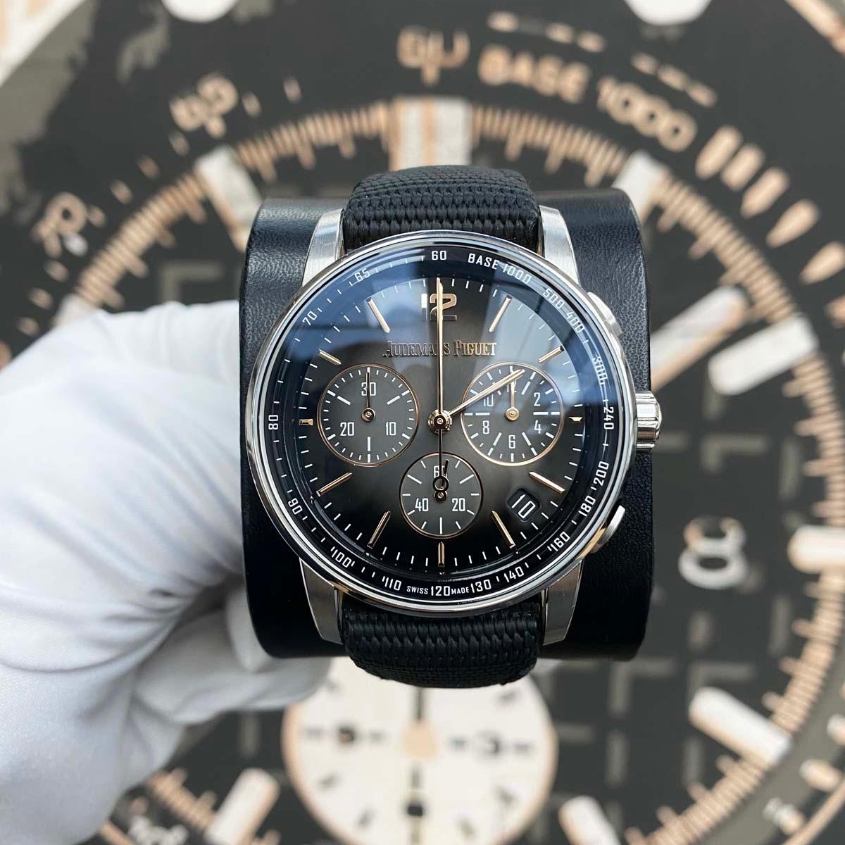 Audemars Piguet Code 11.59 41mm 26393CR.OO.A002KB.01 Smoked Grey Dial Pre-Owned - Gotham Trading