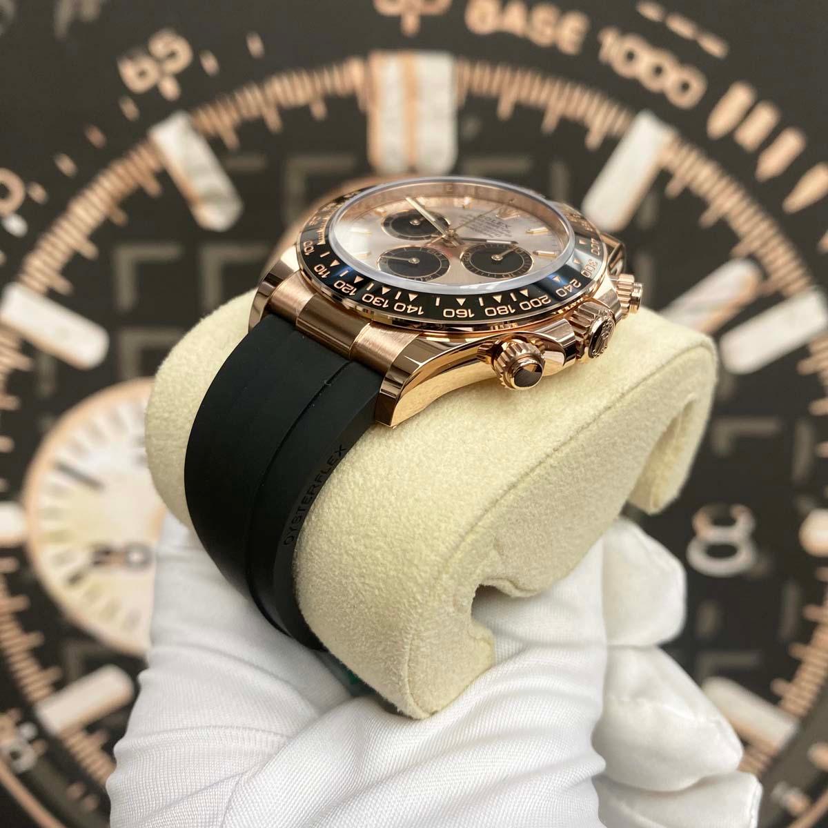 Rolex Daytona 40mm Oyster Flex 126515 Pink Sundust Dial 2024 NEW - Gotham Trading