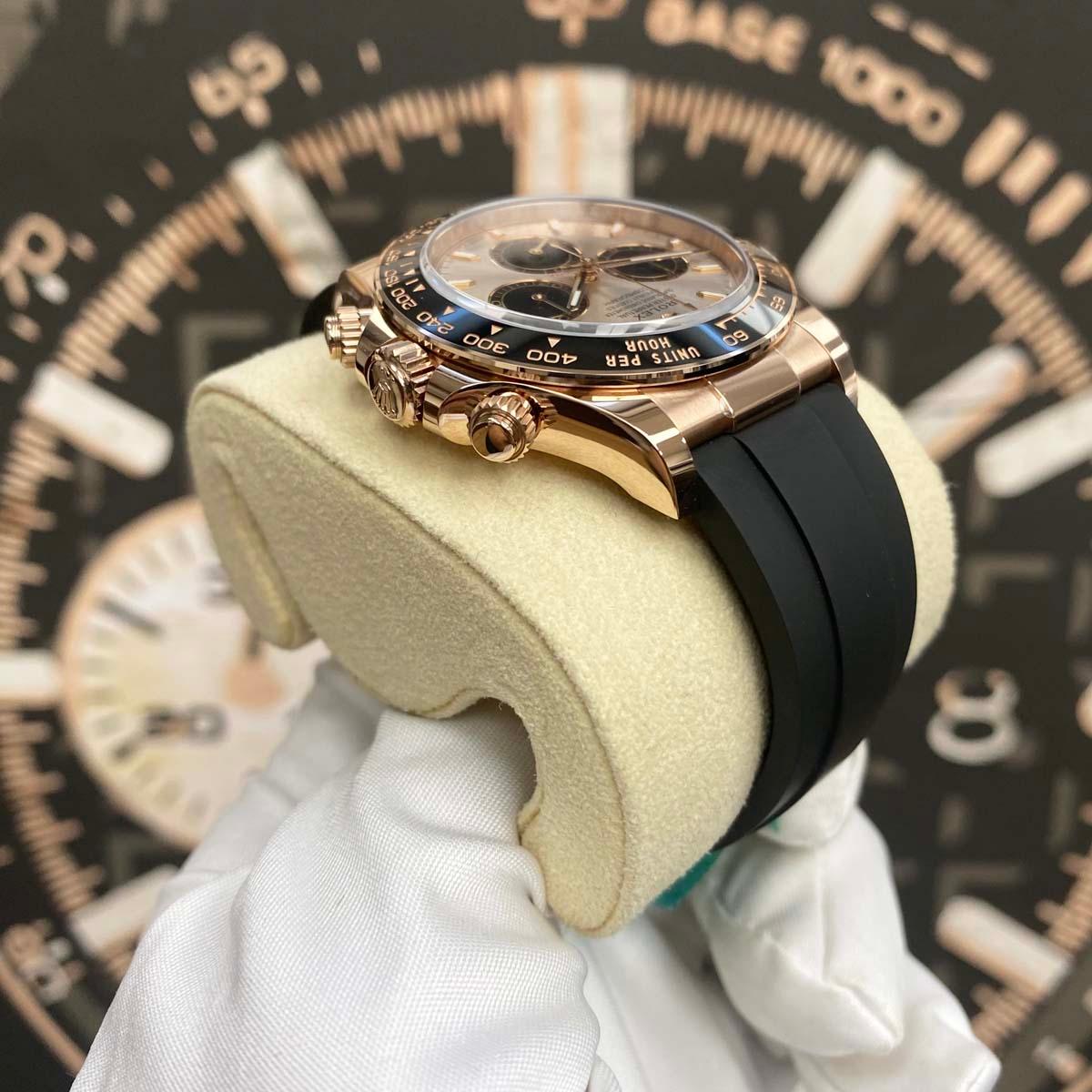 Rolex Daytona 40mm Oyster Flex 126515 Pink Sundust Dial 2024 NEW - Gotham Trading