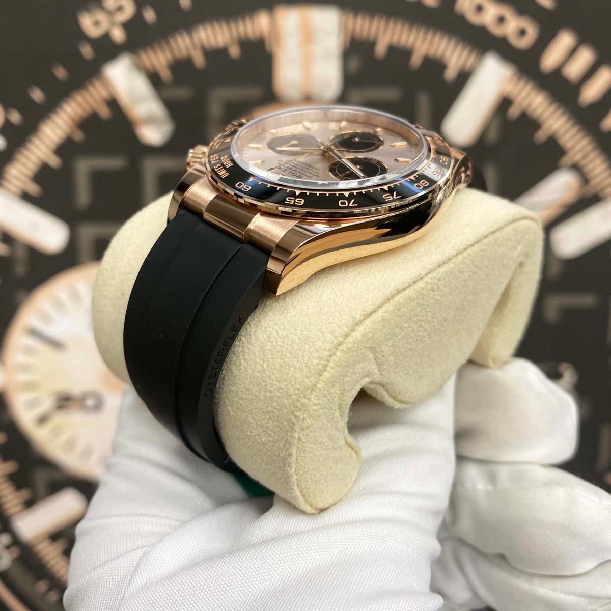 Rolex Daytona 40mm Oyster Flex 126515 Pink Sundust Dial 2024 NEW - Gotham Trading
