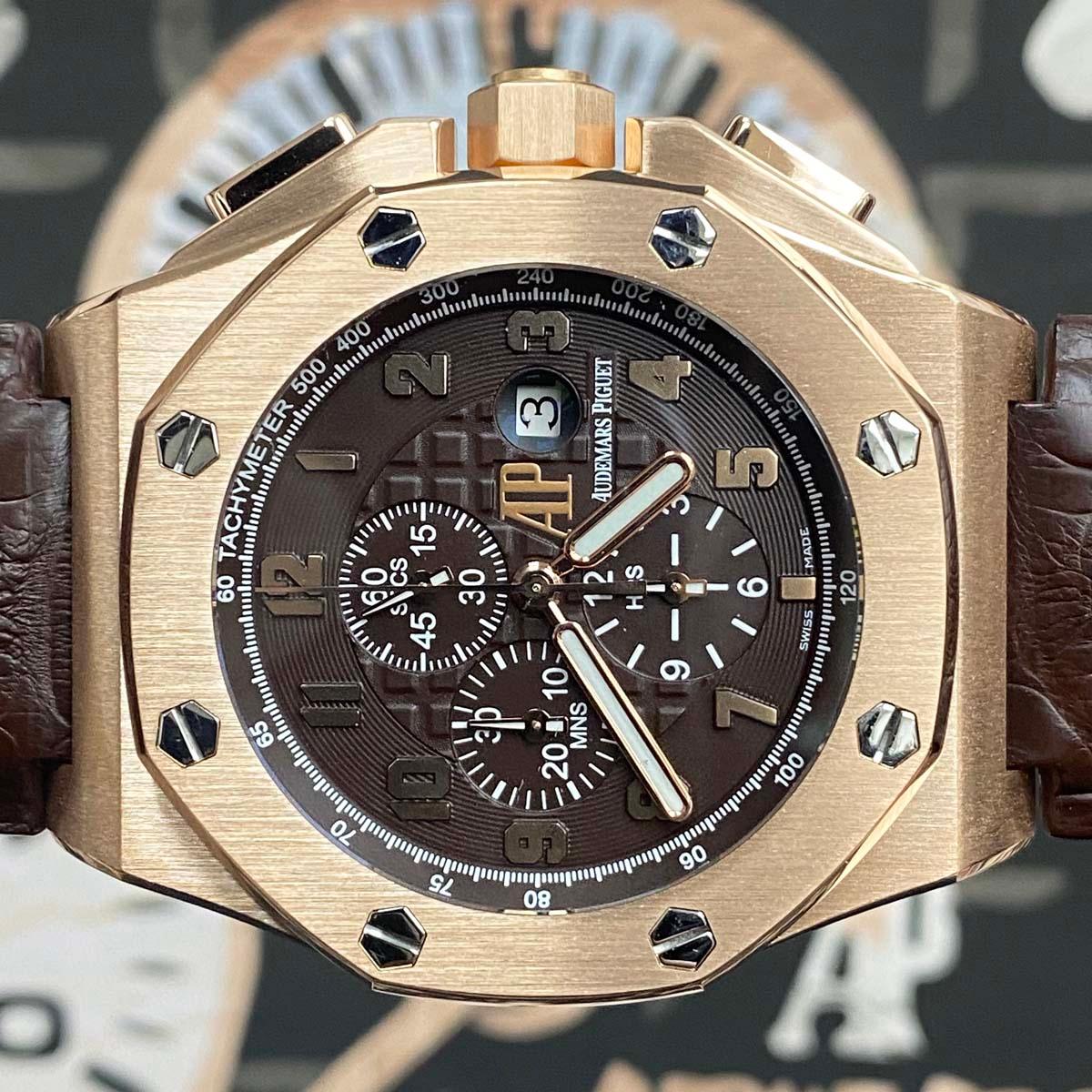 Audemars Piguet Limited Edition All-Star Royal Oak Offshore Chronograph 26158OR Pre-Owned Mint Condition New Strap! - Gotham Trading