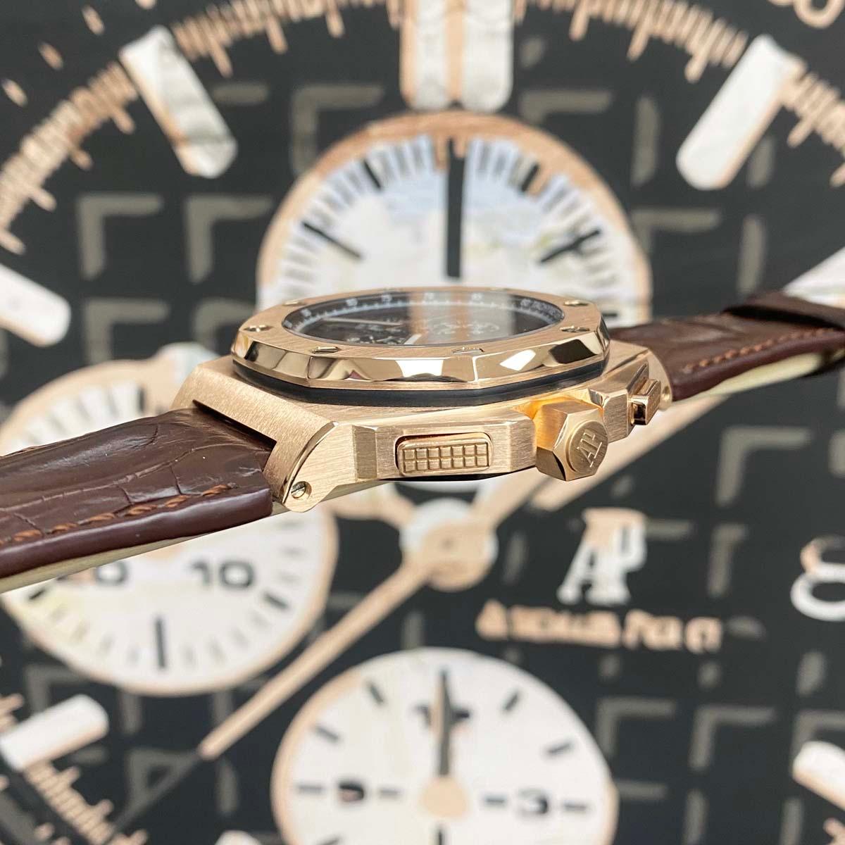 Audemars Piguet Limited Edition All-Star Royal Oak Offshore Chronograph 26158OR Pre-Owned Mint Condition New Strap! - Gotham Trading