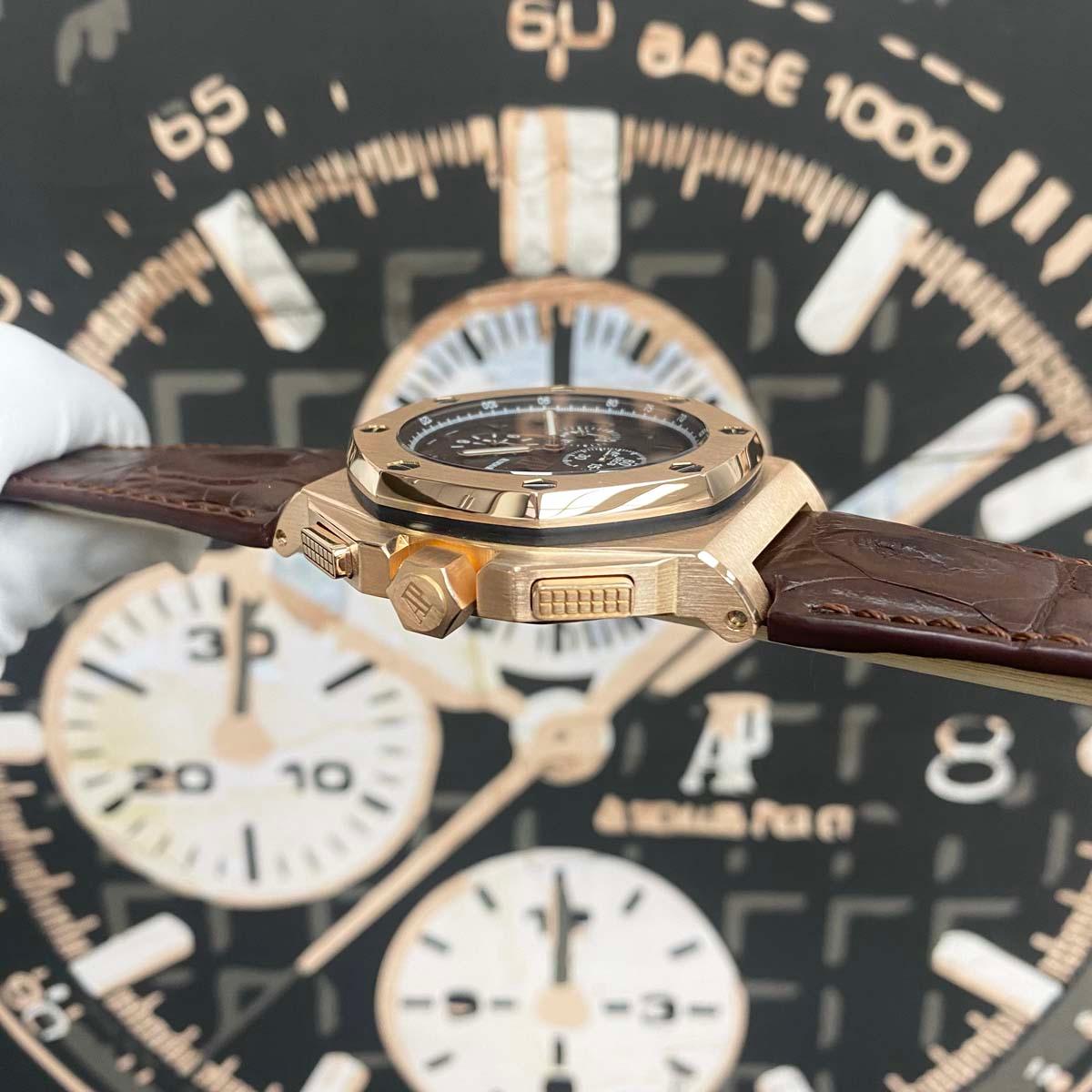 Audemars Piguet Limited Edition All-Star Royal Oak Offshore Chronograph 26158OR Pre-Owned Mint Condition New Strap! - Gotham Trading