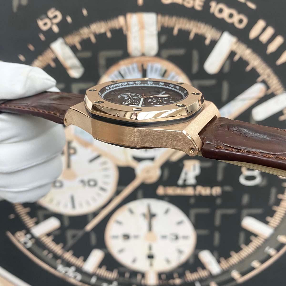 Audemars Piguet Limited Edition All-Star Royal Oak Offshore Chronograph 26158OR Pre-Owned Mint Condition New Strap! - Gotham Trading