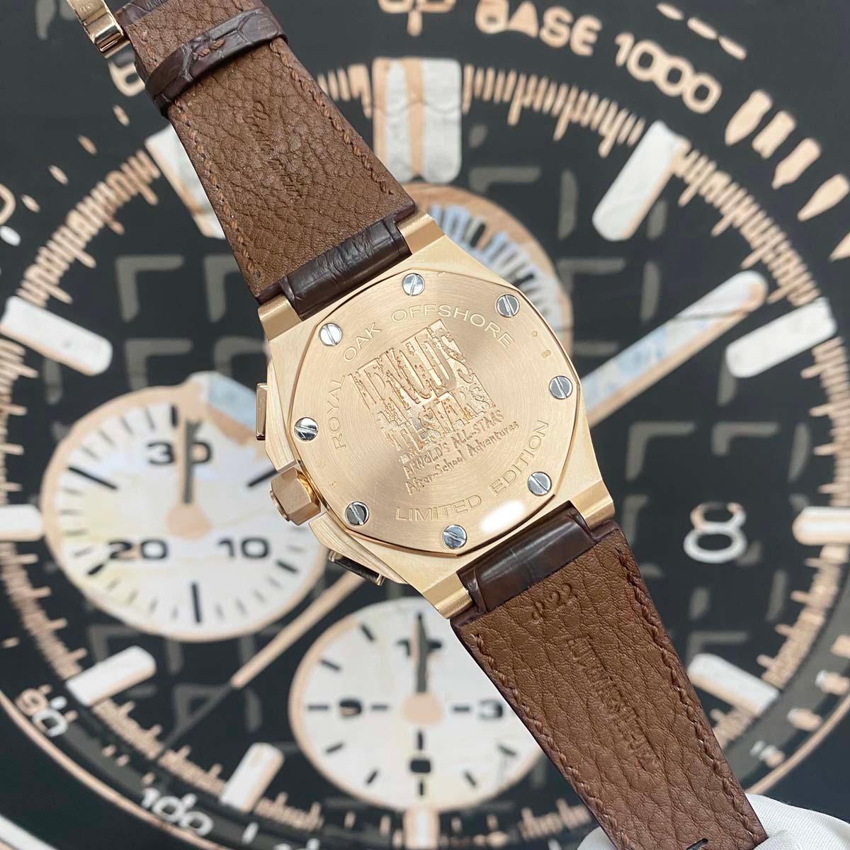 Audemars Piguet Limited Edition All-Star Royal Oak Offshore Chronograph 26158OR Pre-Owned Mint Condition New Strap! - Gotham Trading
