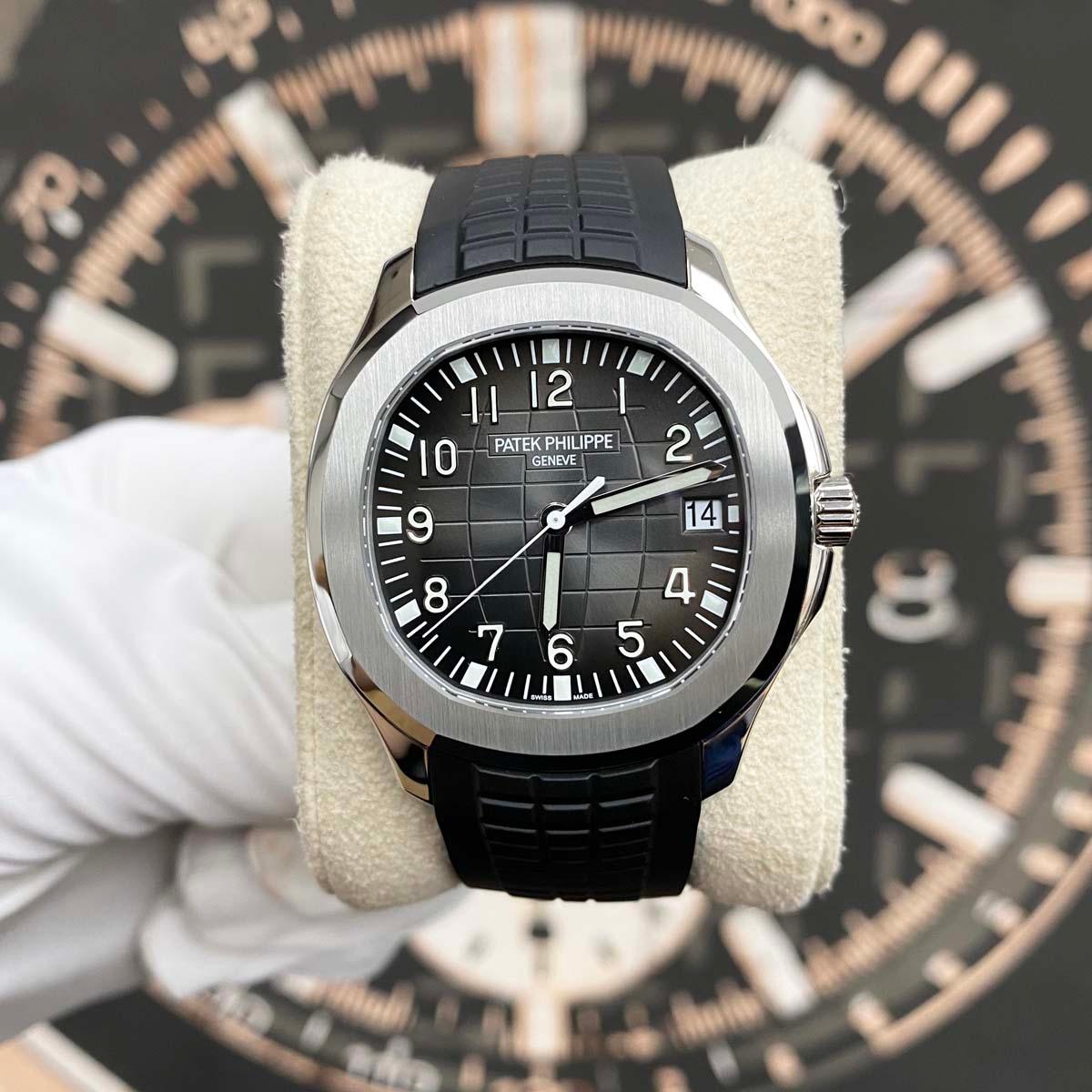 Patek Philippe Aquanaut 40mm 5167A Black Dial New Old Stock - Gotham Trading