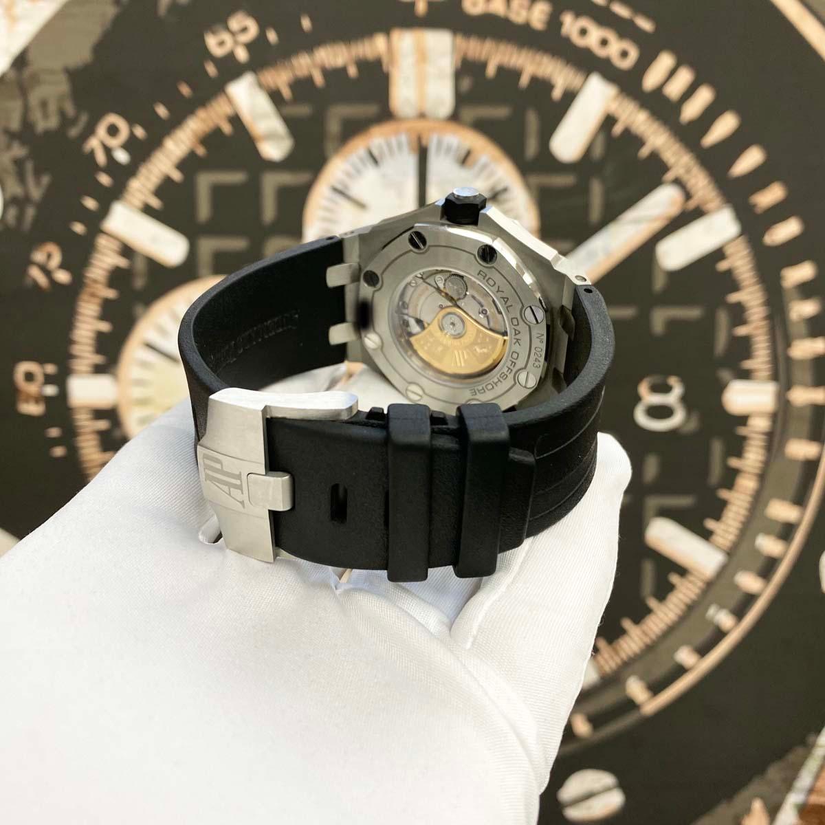 Audemars Piguet Royal Oak Offshore Diver Full Set 42mm 15710ST.OO.A002CA.01 Black Dial Pre-Owned - Gotham Trading