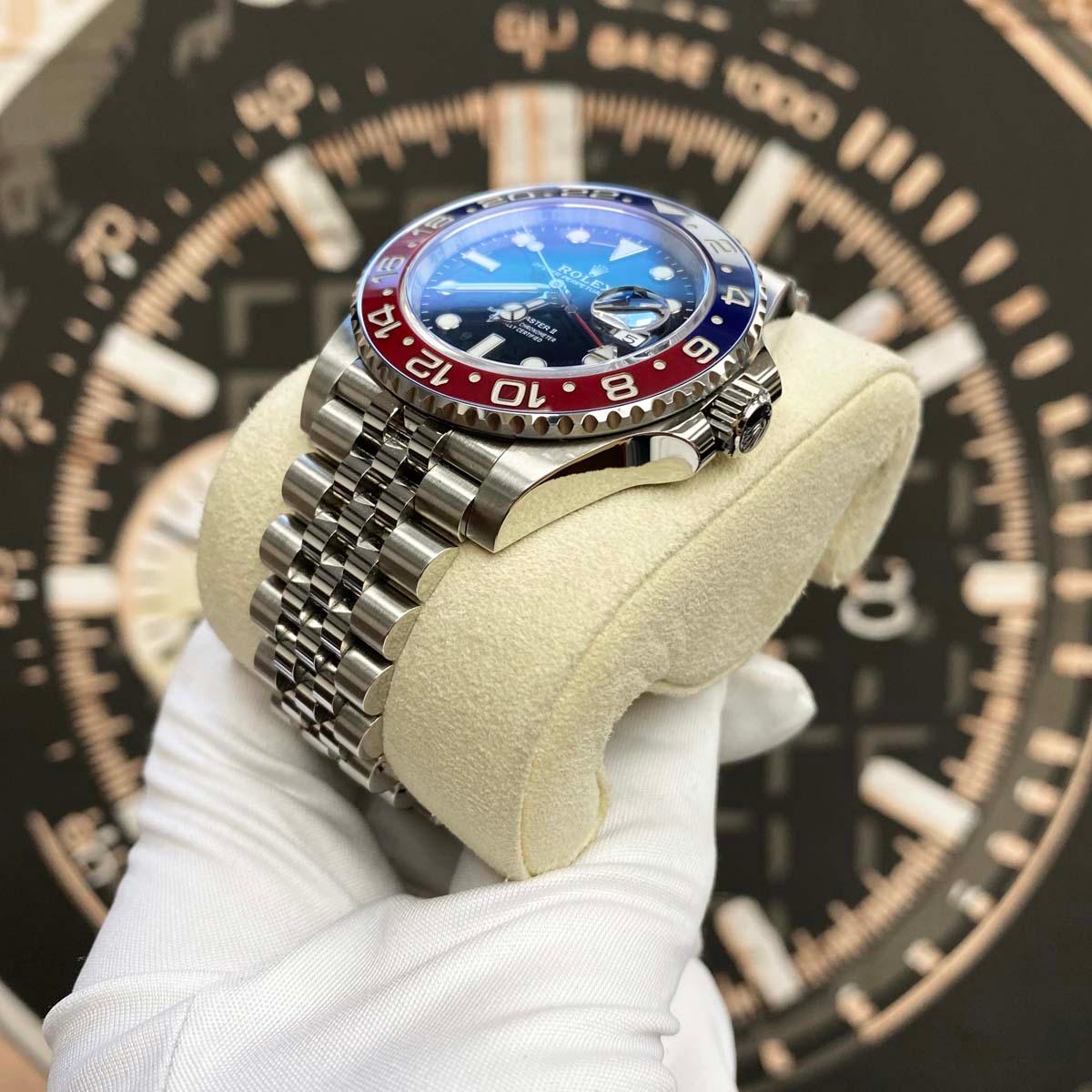 Rolex GMT-Master II "Pepsi" 40mm 126710BLRO Black Dial Pre-Owned - Gotham Trading