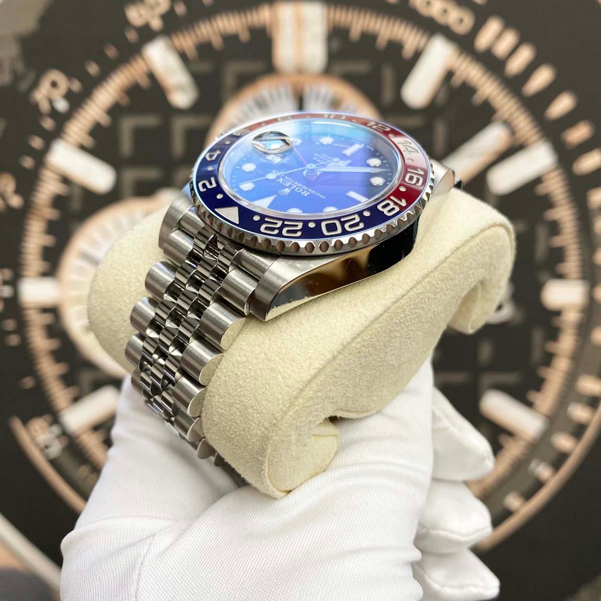Rolex GMT-Master II "Pepsi" 40mm 126710BLRO Black Dial Pre-Owned - Gotham Trading