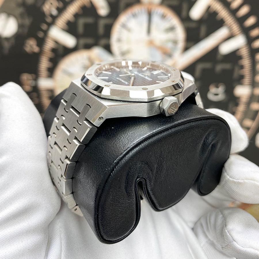 Audemars Piguet Royal Oak 37mm 15450ST.OO.1256ST.03 Blue Dial Pre-Owned - Gotham Trading