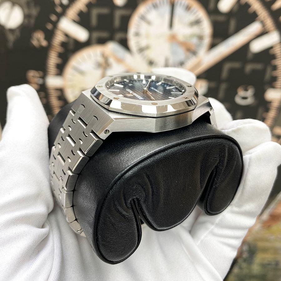 Audemars Piguet Royal Oak 37mm 15450ST.OO.1256ST.03 Blue Dial Pre-Owned - Gotham Trading