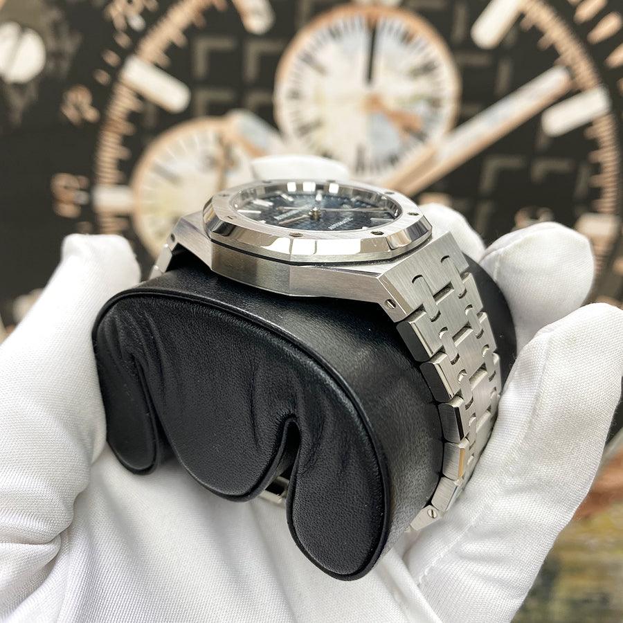Audemars Piguet Royal Oak 37mm 15450ST.OO.1256ST.03 Blue Dial Pre-Owned - Gotham Trading