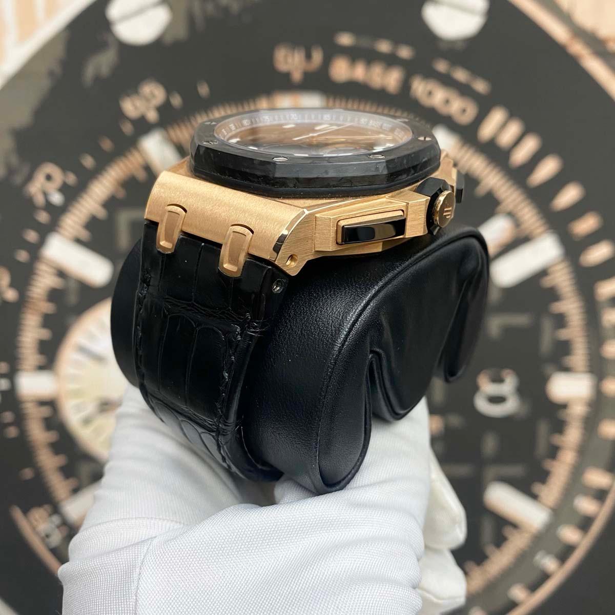Audemars Piguet Royal Oak Offshore Tourbillon Chronograph 44mm 26288OF Openworked Dial Pre-Owned - Gotham Trading