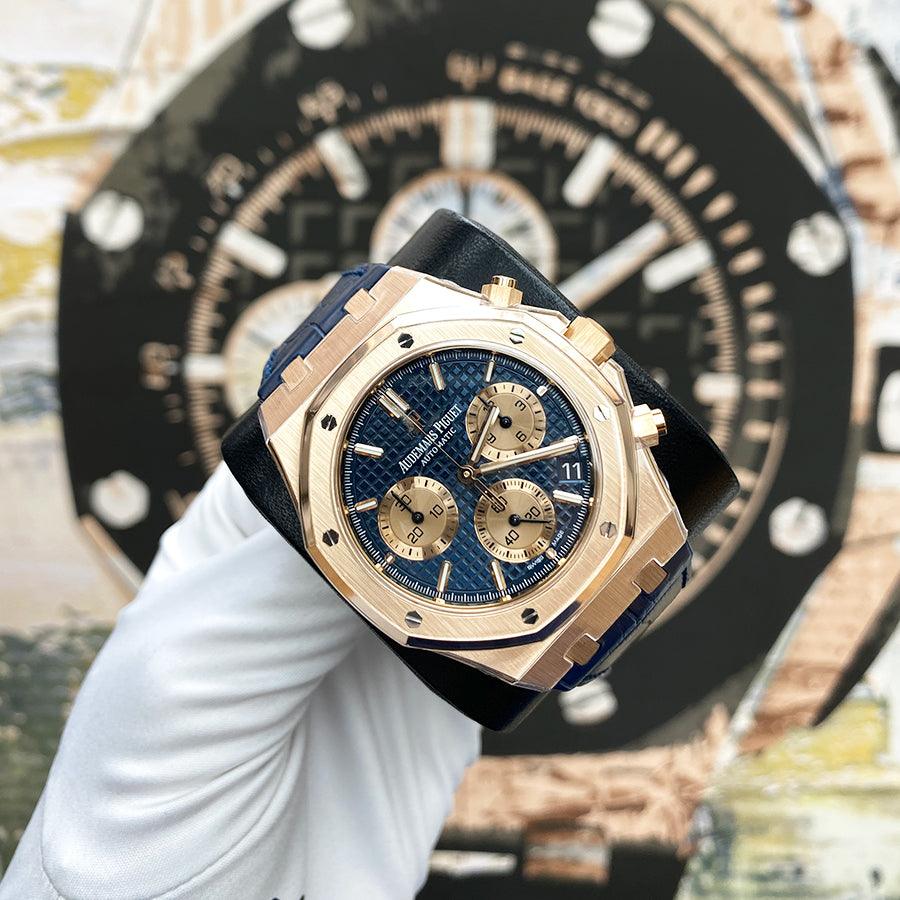 Audemars Piguet Royal Oak Chronograph 41mm 26239OR.OO.D315CR.01 Blue Dial - Gotham Trading