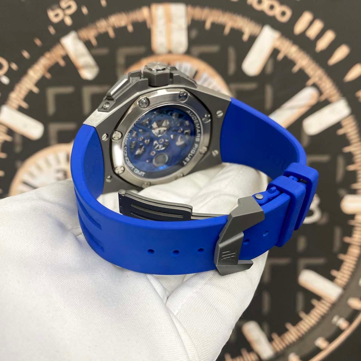 Audemars Piguet Royal Oak Concept Flying Tourbillon GMT 44mm 26589IO.OO.D030CA.01 Openworked Dial - Gotham Trading