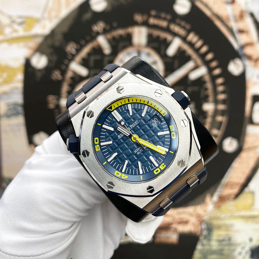 Audemars Piguet Royal Oak Offshore Diver 42mm 15710ST Blue Dial Pre-Owned - Gotham Trading