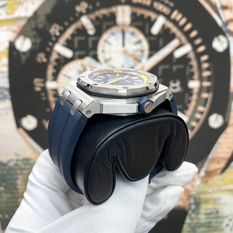 Audemars Piguet Royal Oak Offshore Diver 42mm 15710ST Blue Dial Pre-Owned - Gotham Trading