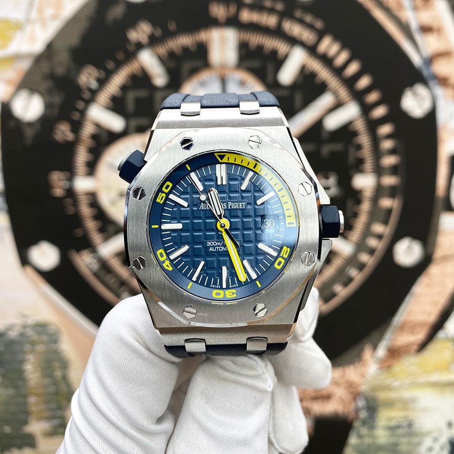 Audemars Piguet Royal Oak Offshore Diver 42mm 15710ST Blue Dial Pre-Owned - Gotham Trading