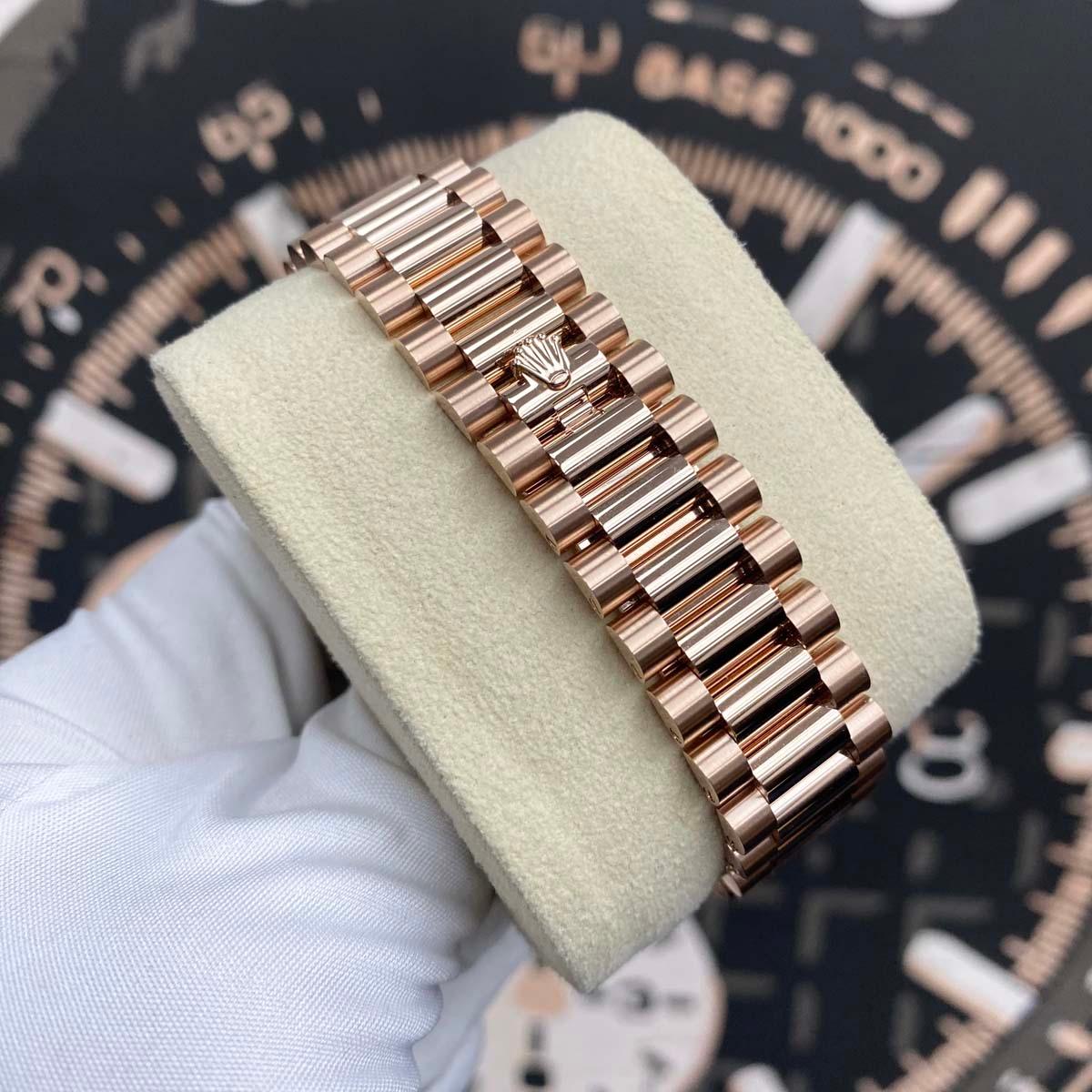 Rolex Day-Date Green Diamond Dial Fluted Bezel 36mm 128235 - Gotham Trading