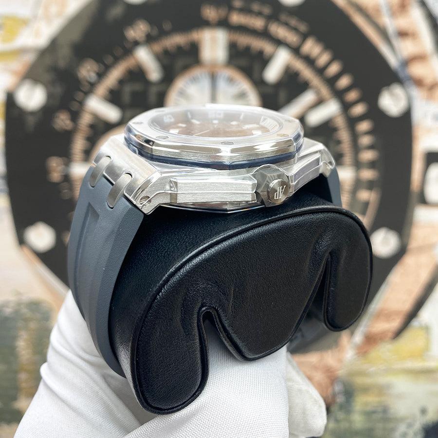 Audemars Piguet Royal Oak Offshore Diver 42mm 15720ST Grey Dial - Gotham Trading