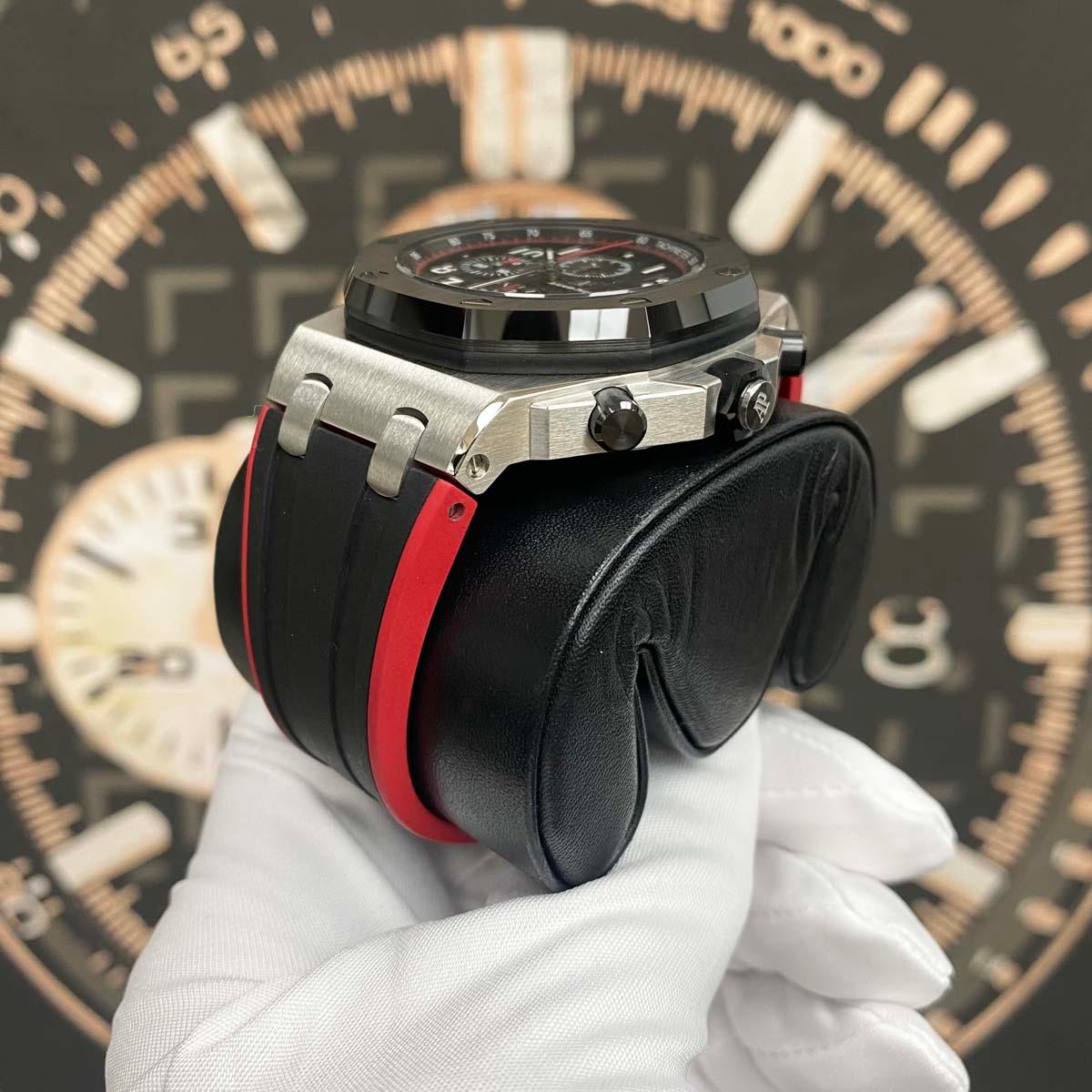Audemars Piguet "Vampire" Royal Oak Offshore Chronograph 42mm 26470SO Black Dial MINT Pre-Owned - Gotham Trading