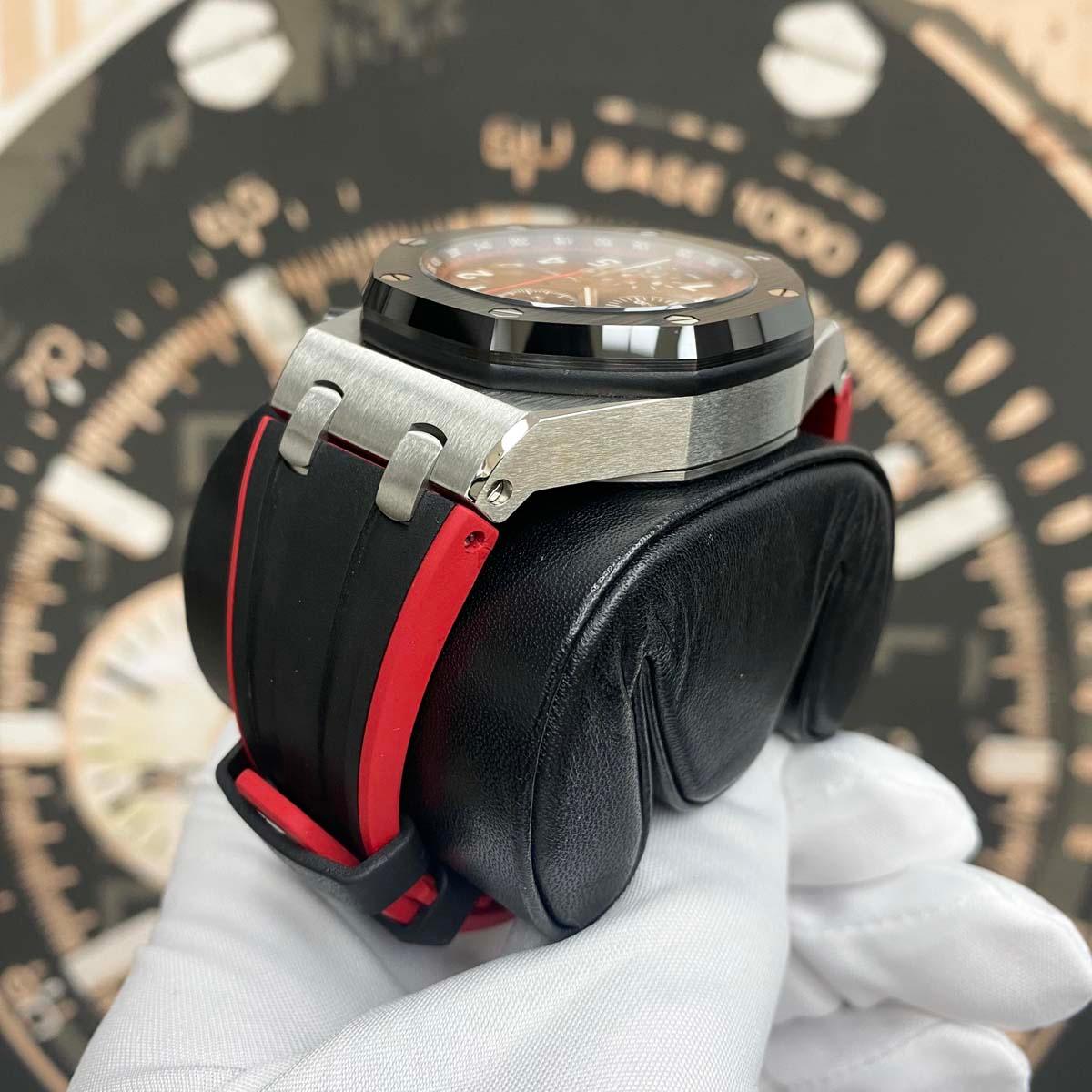 Audemars Piguet "Vampire" Royal Oak Offshore Chronograph 42mm 26470SO Black Dial MINT Pre-Owned - Gotham Trading