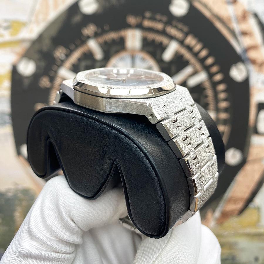 Audemars Piguet Limited Edition Royal Oak Frosted 41mm 15410BC Blue Dial Pre-Owned - Gotham Trading