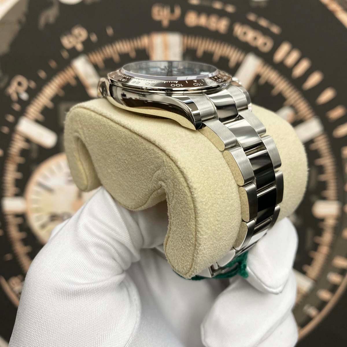 Rolex Daytona 126506 Skeletonized Case-back 40mm Ice Blue Baguette Diamond Dial - Gotham Trading