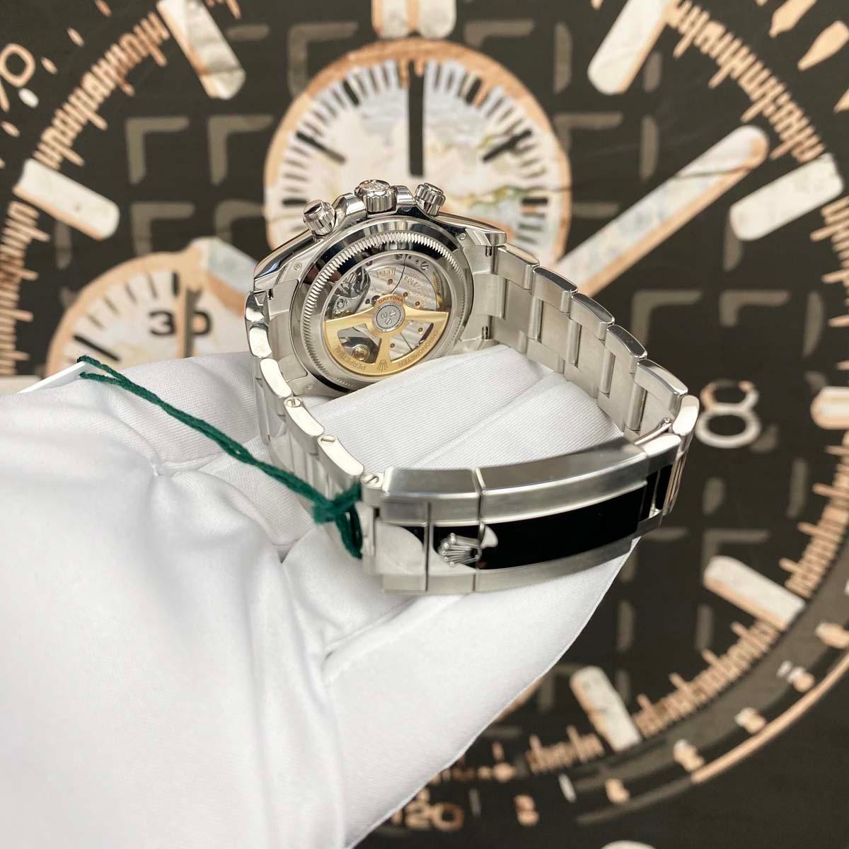 Rolex Daytona 126506 Skeletonized Case-back 40mm Ice Blue Baguette Diamond Dial - Gotham Trading
