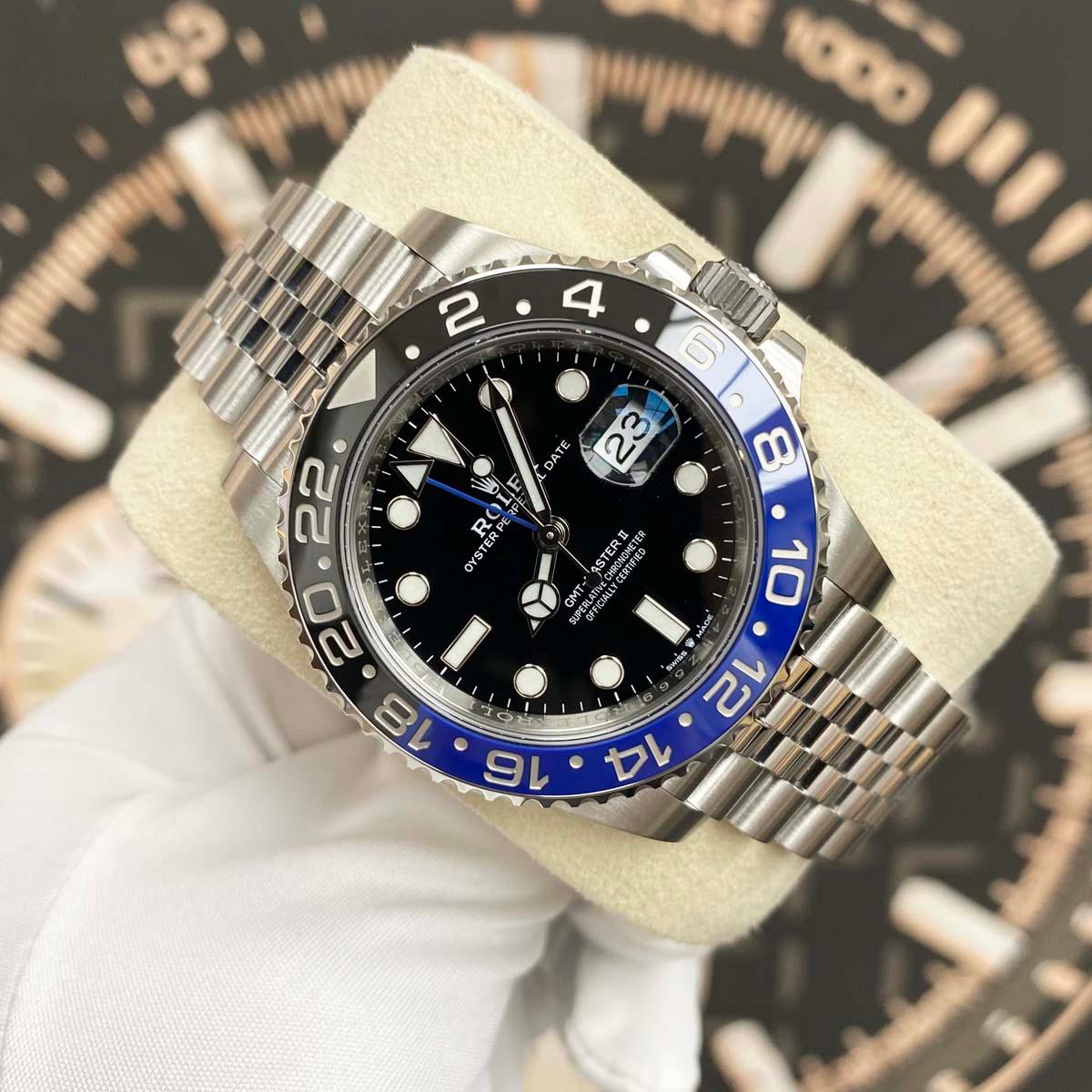 Rolex GMT-Master II "Batgirl" 40mm 126710BLNR Black Dial - Gotham Trading
