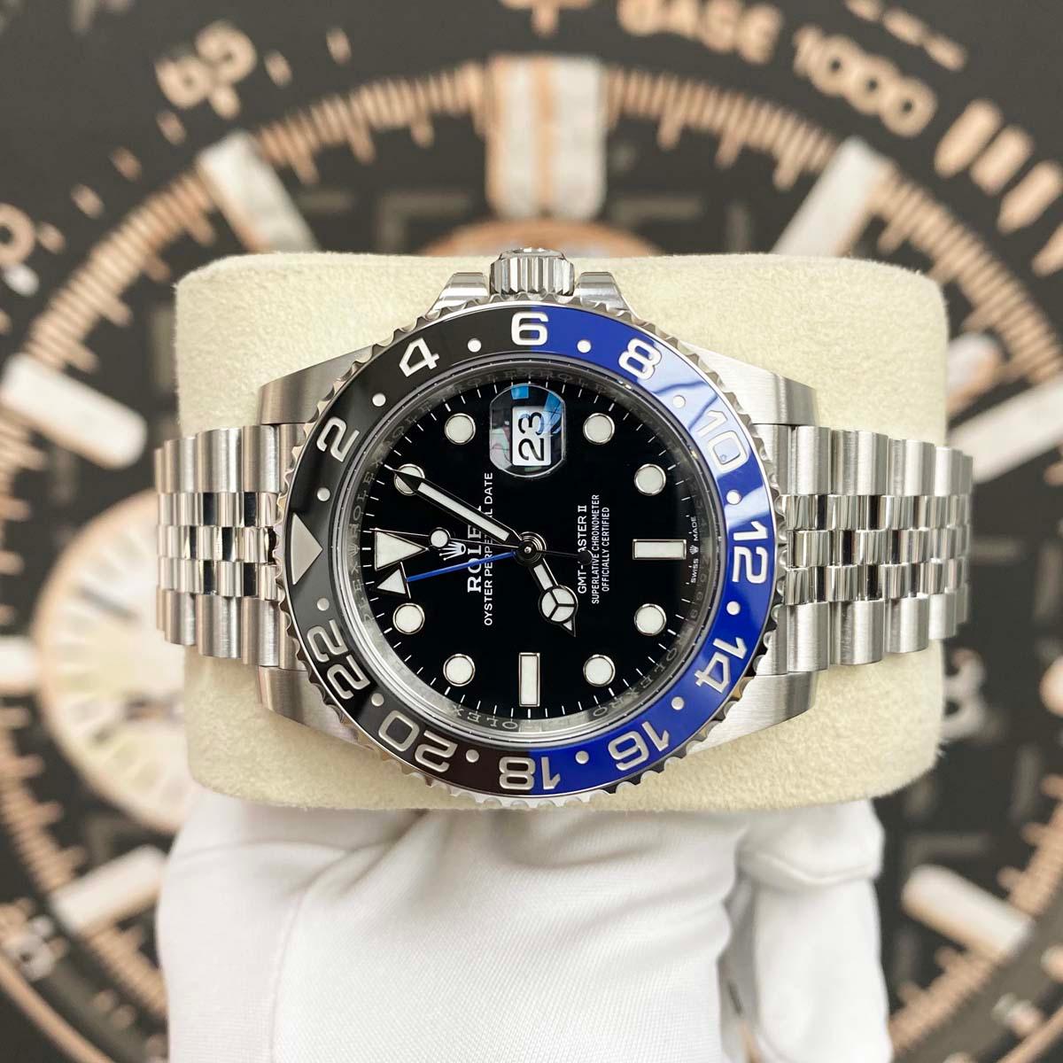 Rolex GMT-Master II "Batgirl" 40mm 126710BLNR Black Dial - Gotham Trading