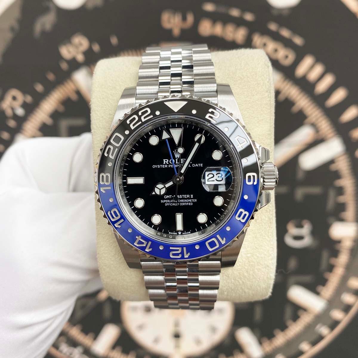 Rolex GMT-Master II "Batgirl" 40mm 126710BLNR Black Dial - Gotham Trading