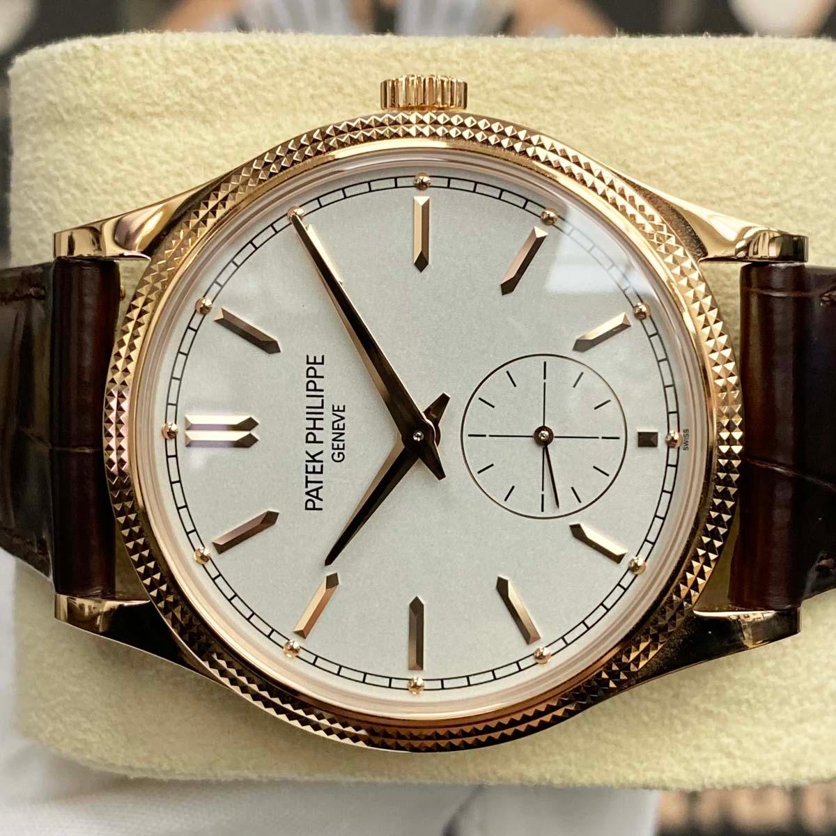 Patek Philippe Calatrava 39mm 6119R-001 Silver Dial Unworn - Gotham Trading