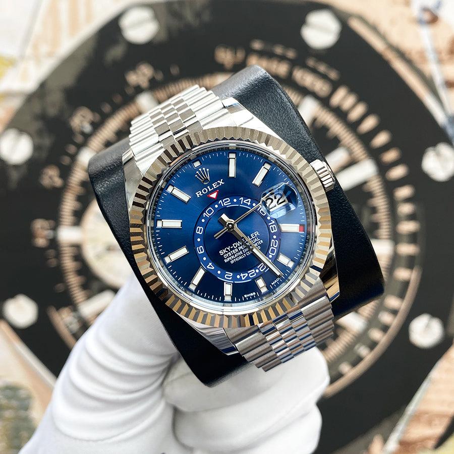 Rolex Sky-Dweller 42mm 326934 Jubilee Bracelet Blue Dial - Gotham Trading
