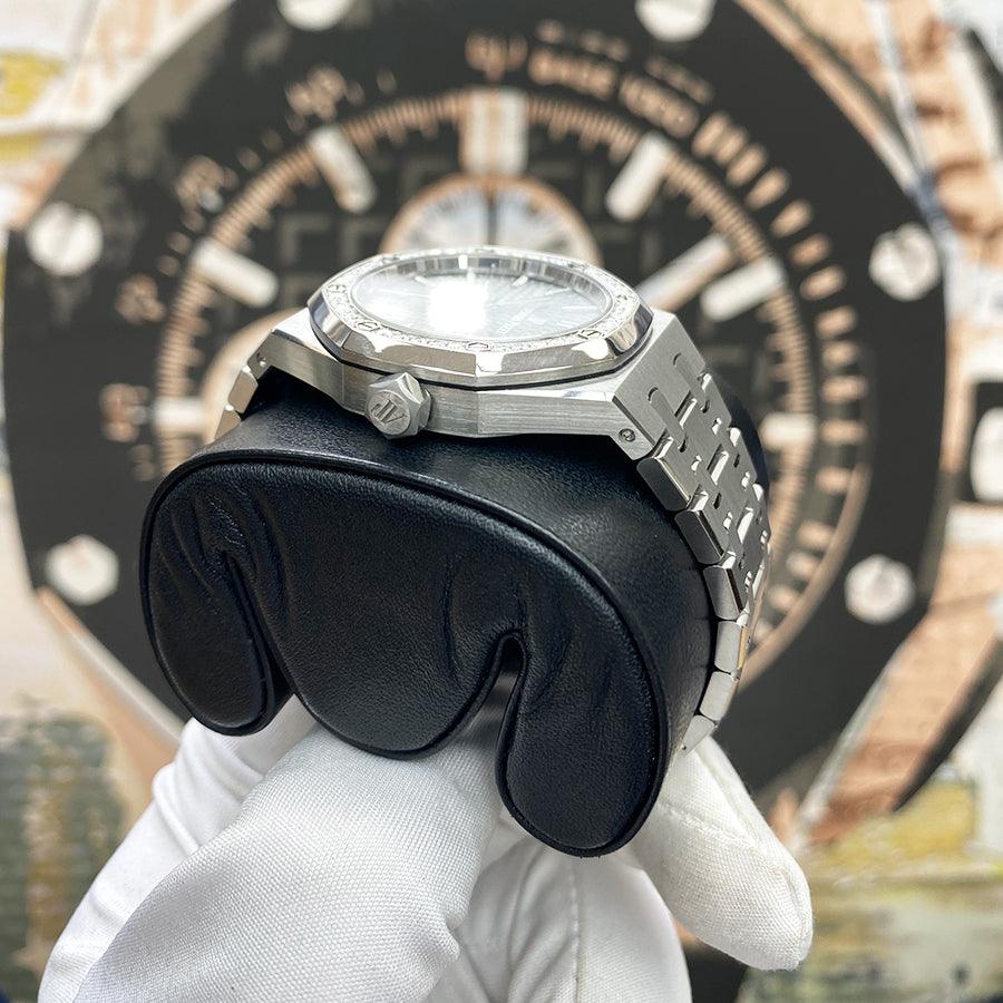 Audemars Piguet Royal Oak 37mm 15451ST.ZZ.1256ST.02 Grey Dial Pre-Owned - Gotham Trading