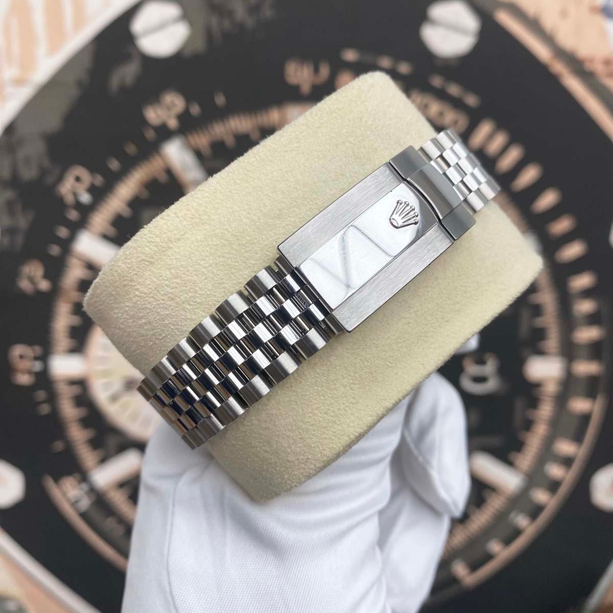 Rolex Datejust 41mm Slate Diamond Dial Fluted Bezel 126334 Excellent Condition Pre-Owned - Gotham Trading