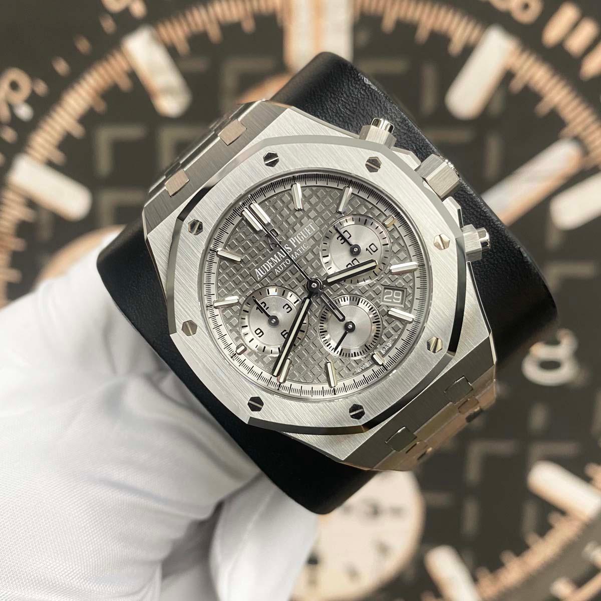 Audemars Piguet Royal Oak Chronograph 38mm 26315ST.OO.1256ST.02 Grey Dial NEW - Gotham Trading