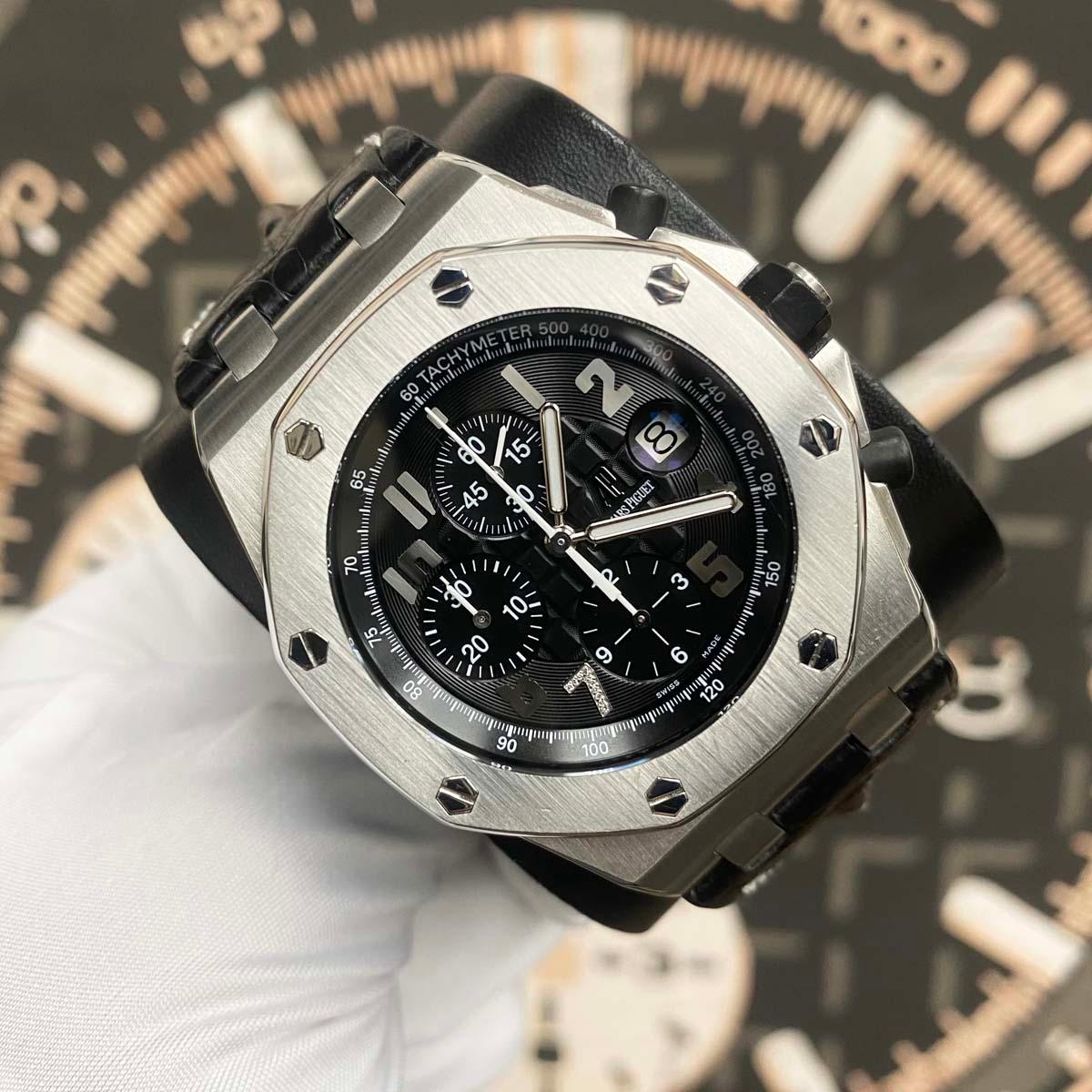 Audemars Piguet Limited Edition Ginza 7 Royal Oak Offshore Chronograph 26180ST Black Dial Pre-Owned - Gotham Trading