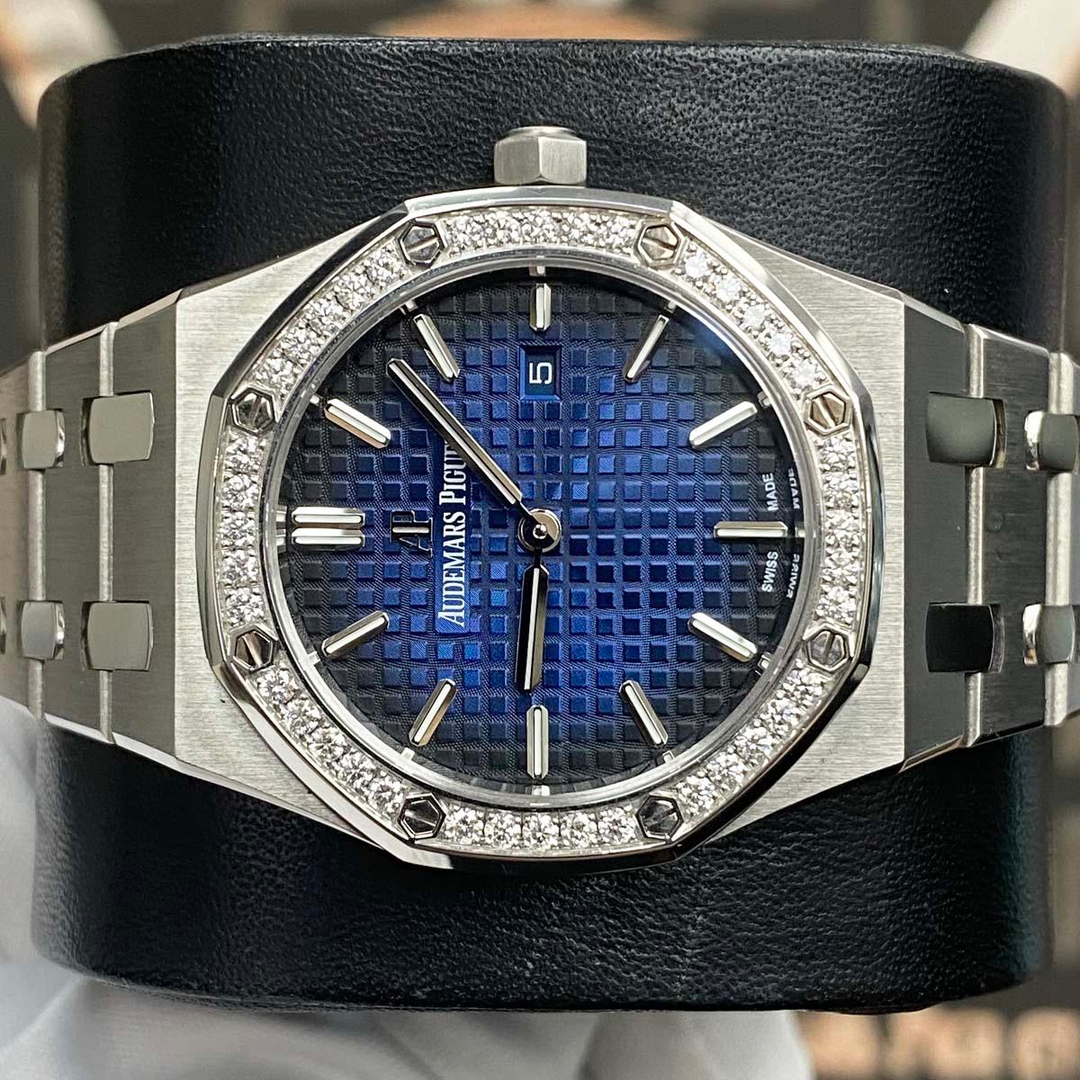 Audemars Piguet Limited Edition Royal Oak Quartz 33mm 67651IP Blue Dial Pre-Owned - Gotham Trading